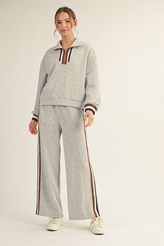Colorblock Sweatshirt Set