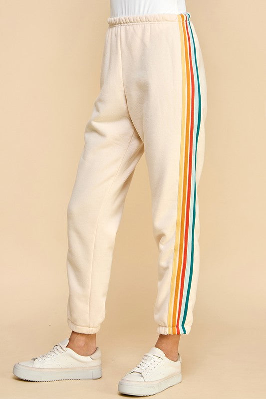 Colorful Striped Joggers