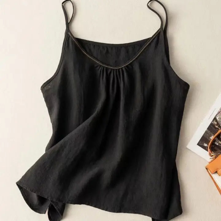 Cotton Linen Camisole Tank Top