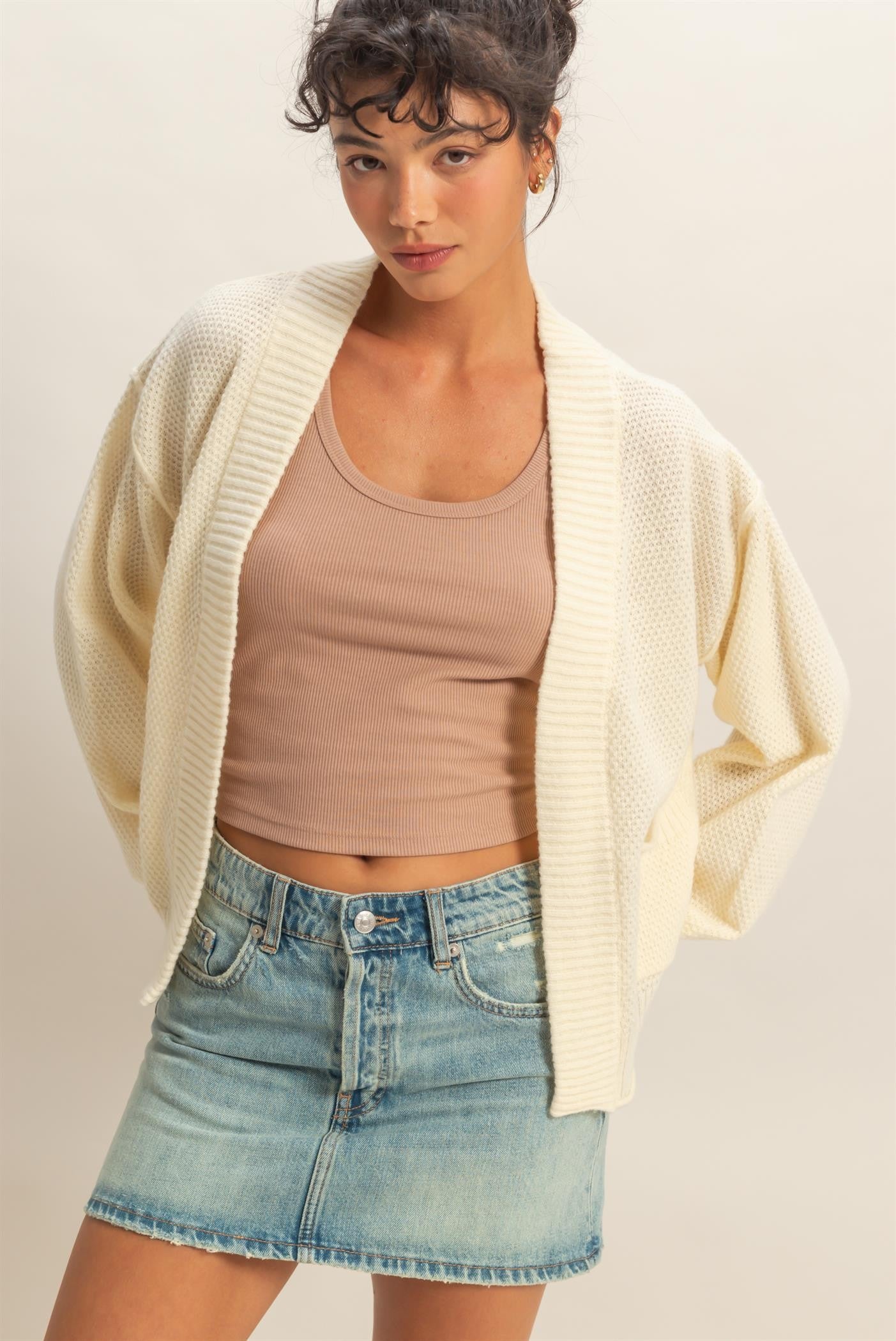 Textured Knit Cardigan