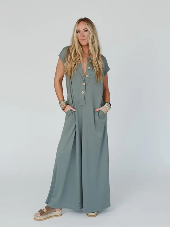 Davina Wide Leg Jumpsuit