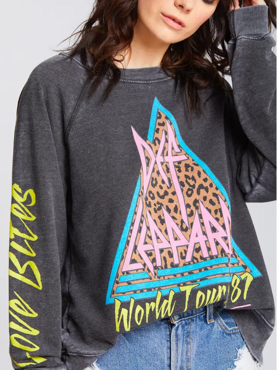 Def Leppard World Tour Ls Burnout Sweatshirt