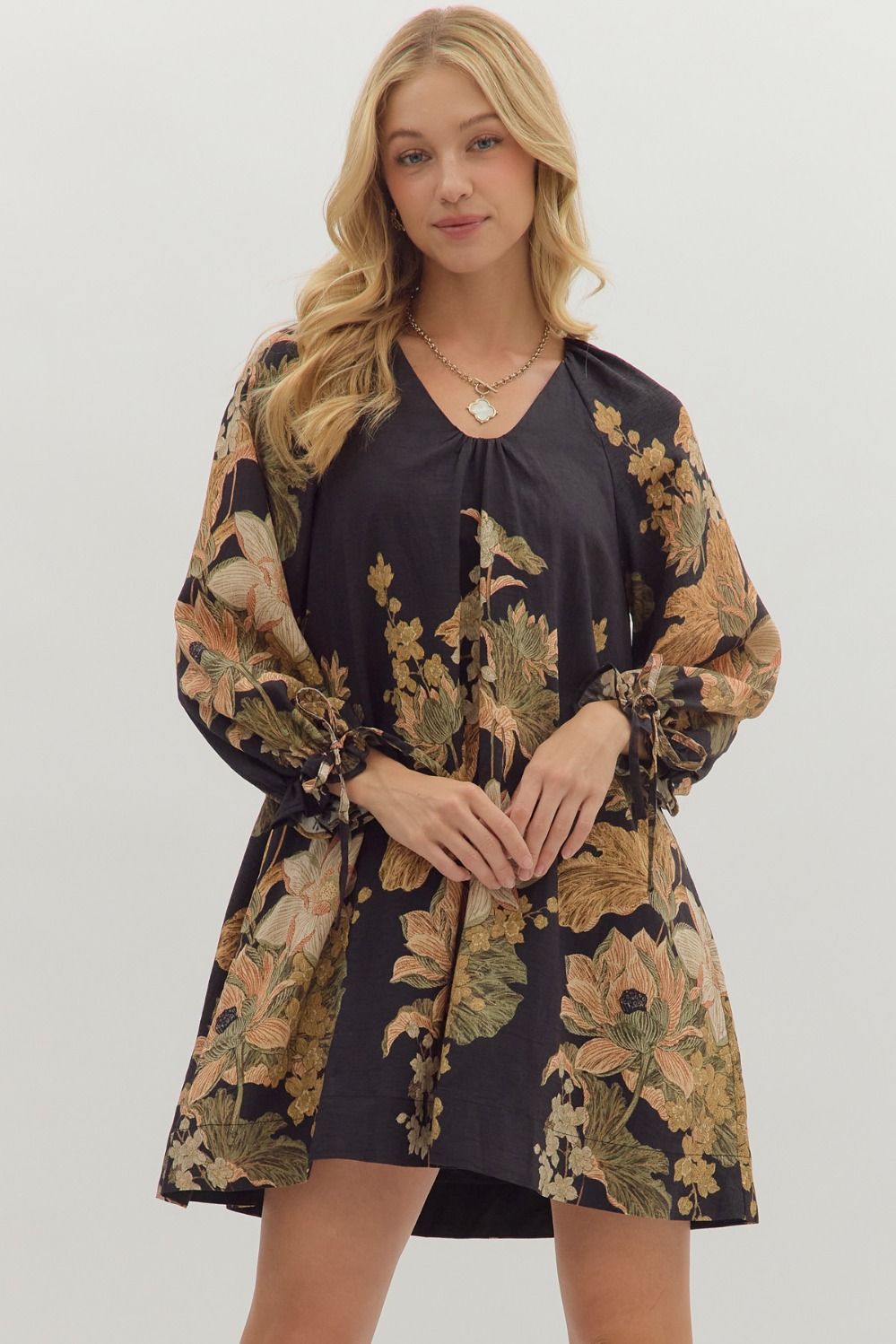 Delicate Floral Mini Dress