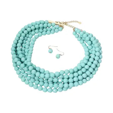 Statement Necklace Earring Duo