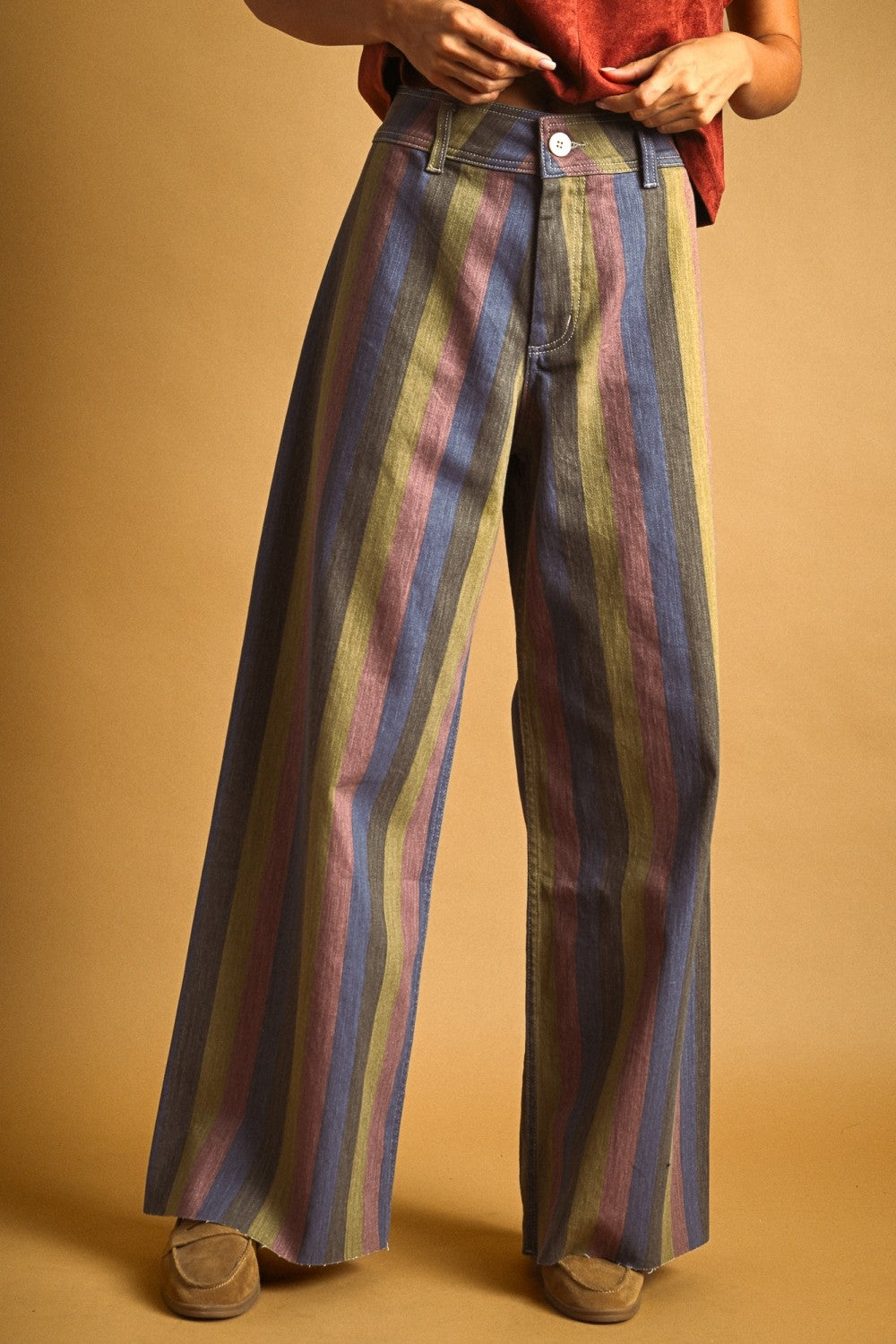 Multi Color Panel Pant