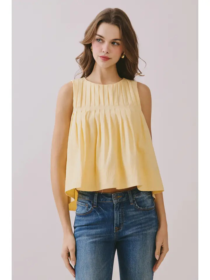 Pleated Detail Top