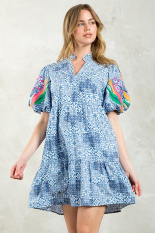 Pattern Detail Dress