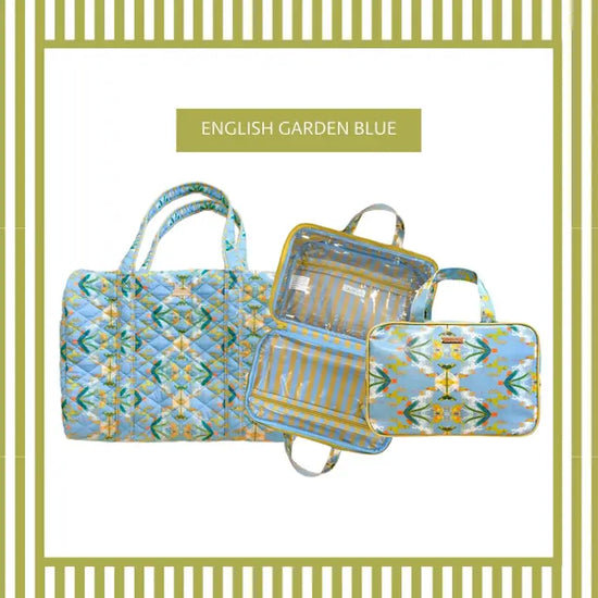 Laura Park English Garden Blue Travel Case