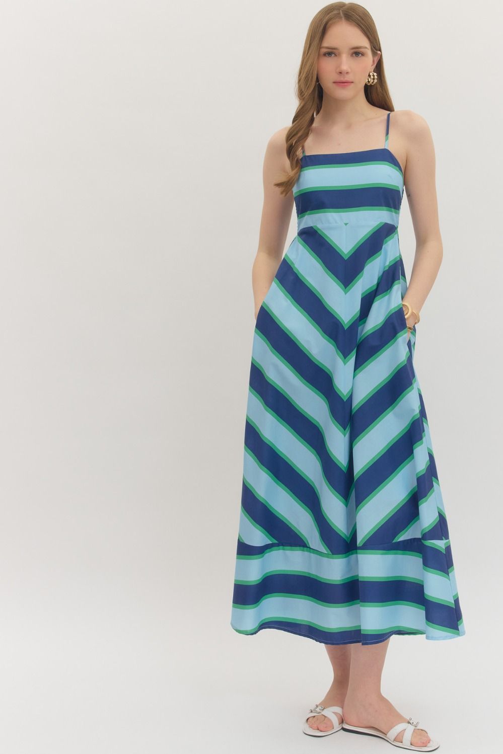 Chevron Dream Midi Dress