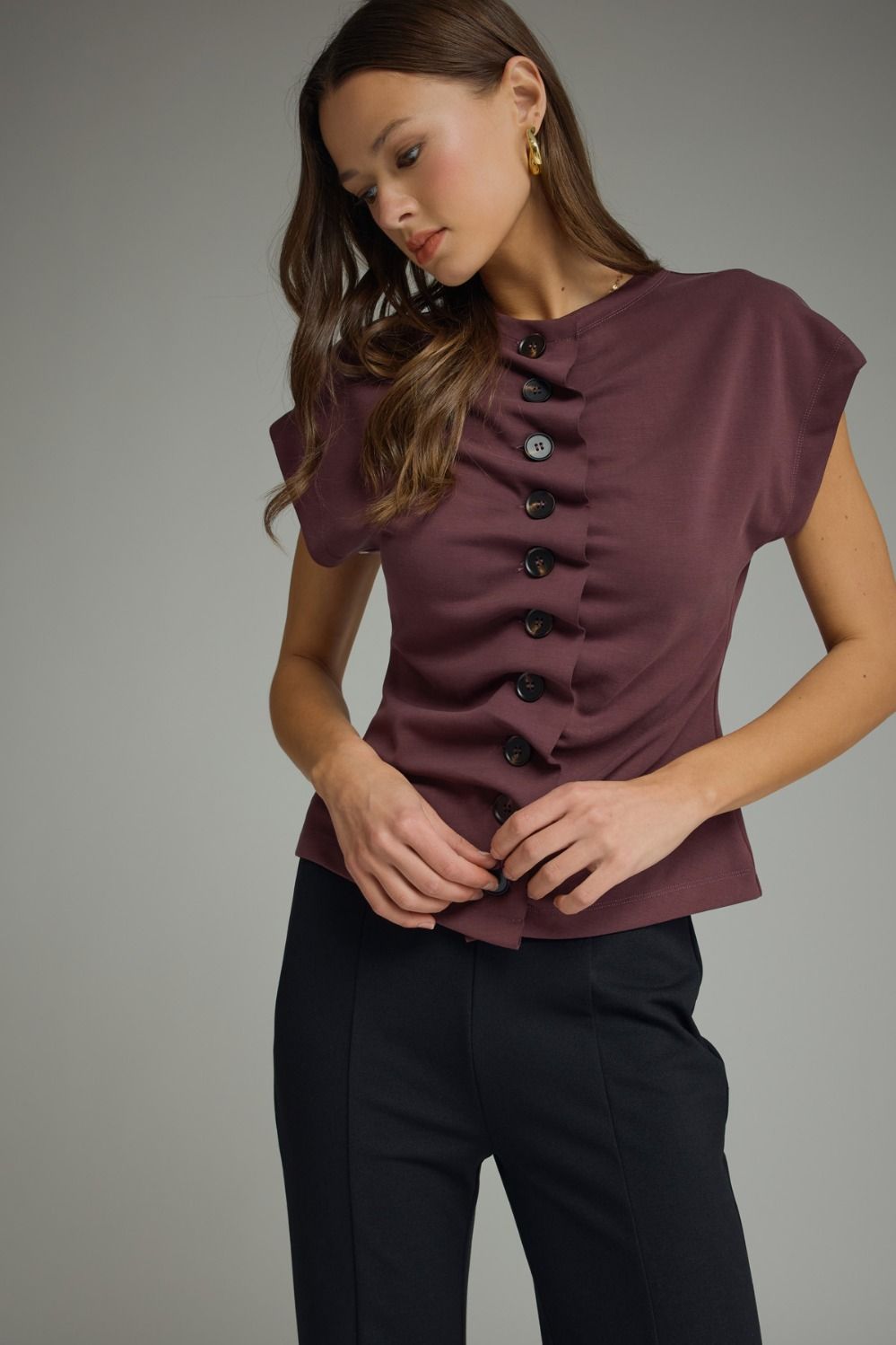 Muse Button Down Top