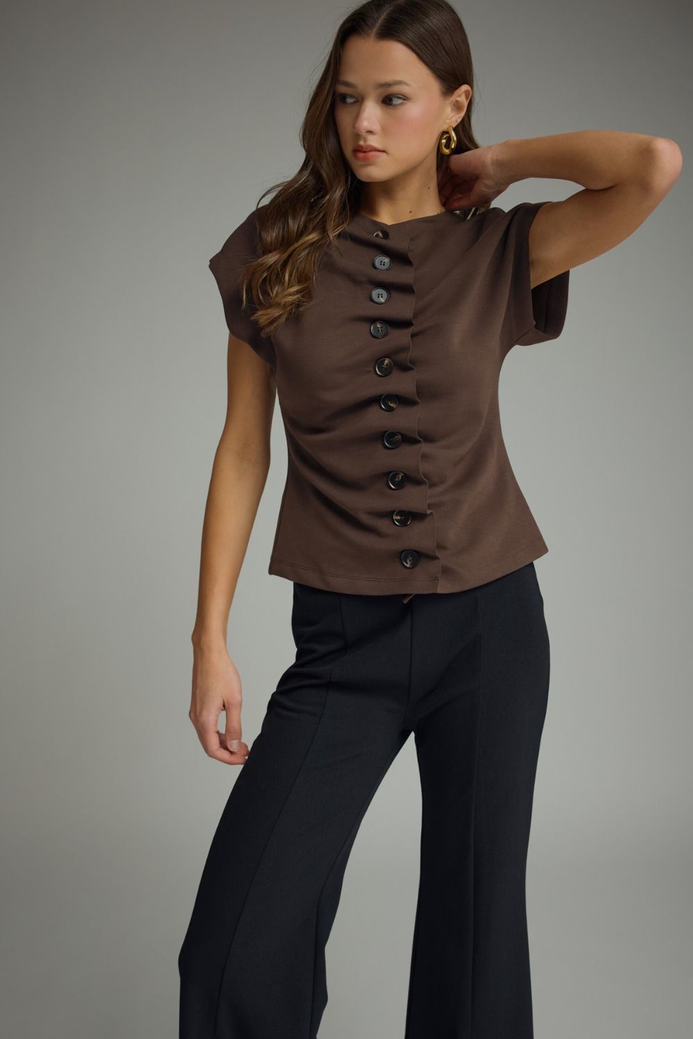 Muse Button Down Top