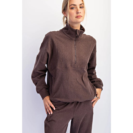 Brushed Quarter Zip Set