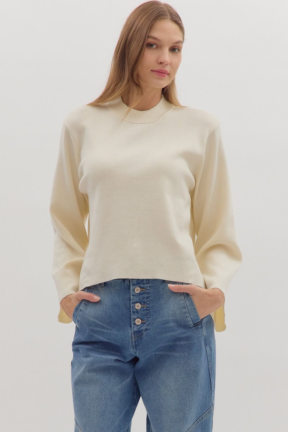 Everyday Wear Mockneck  Sweater
