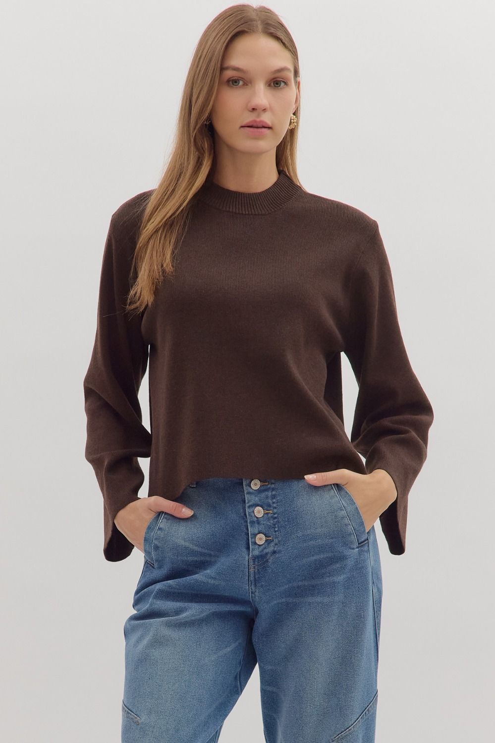 Everyday Wear Mockneck  Sweater
