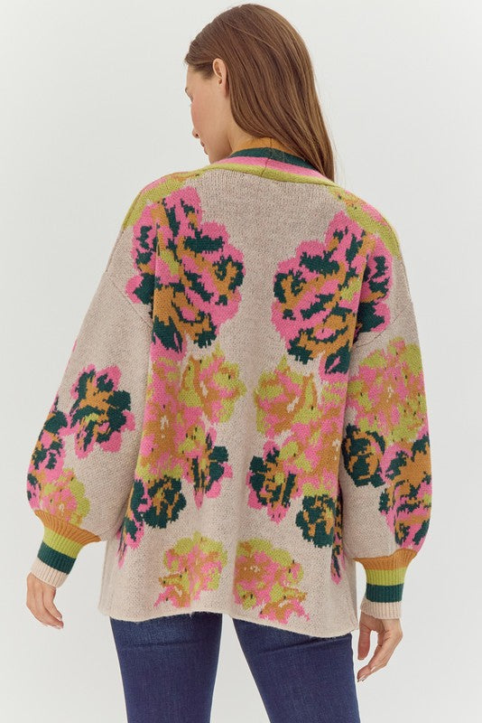 Floral Cardi Sweater