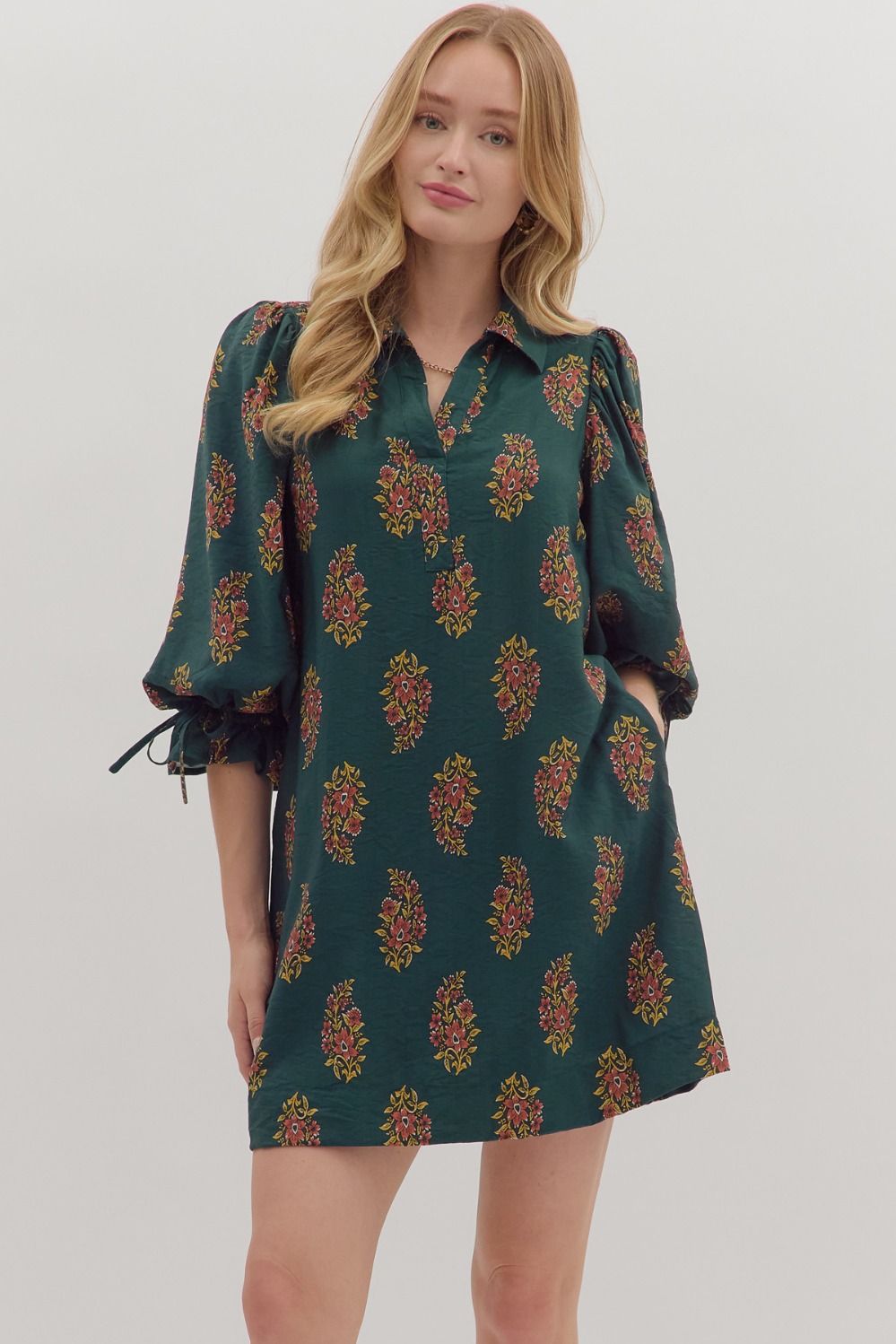 Floral Paisley Mini Dress