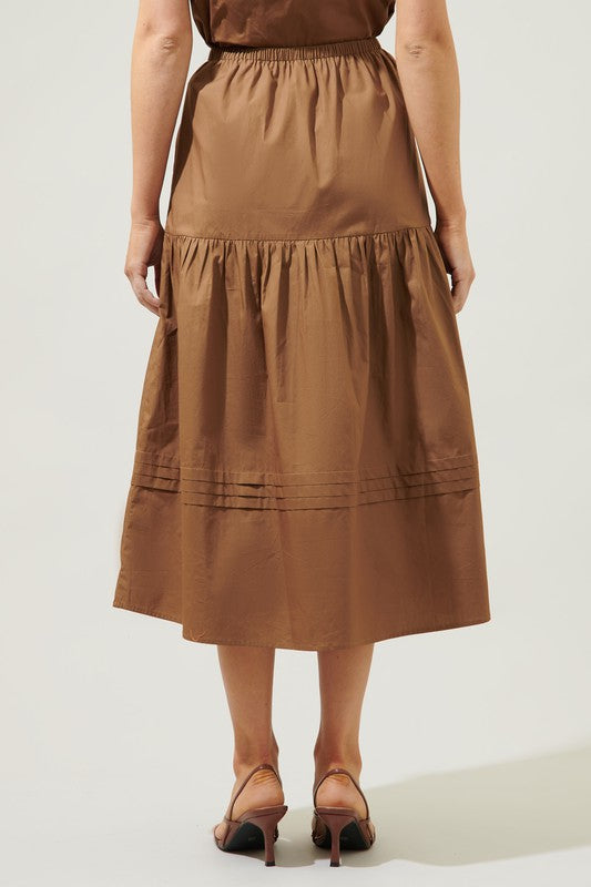 Load image into Gallery viewer, Flores Pleated Midi Skirt
