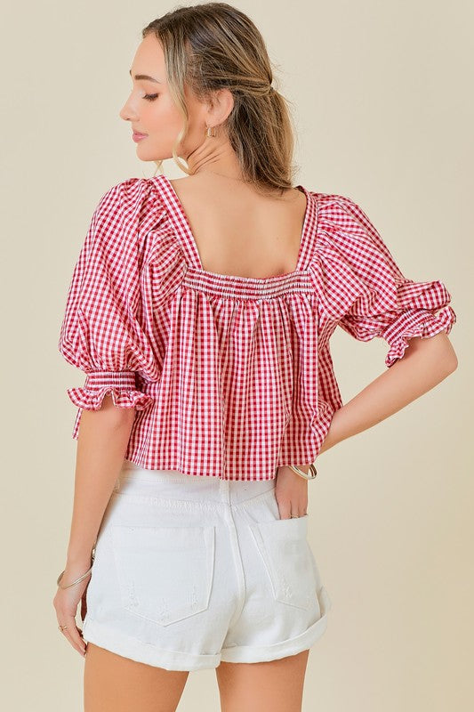 Gingham Top