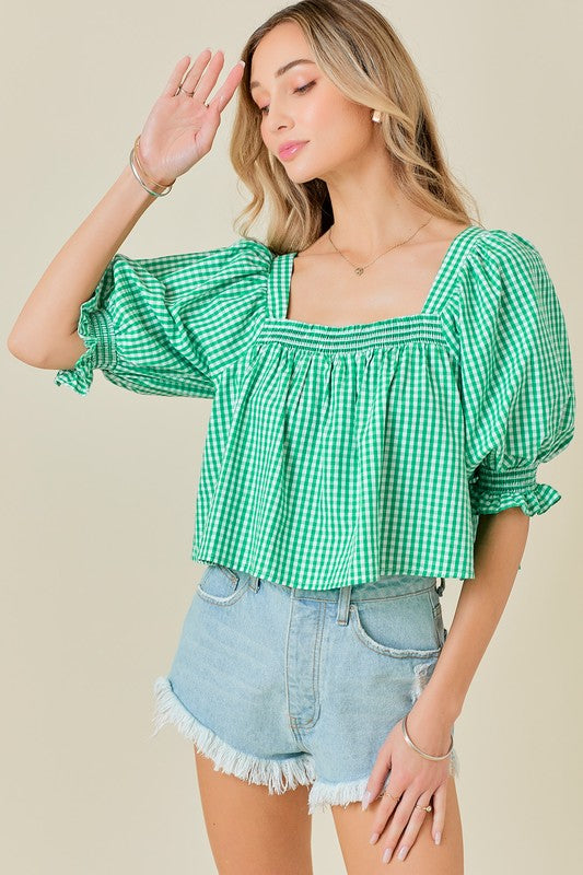 Gingham Top