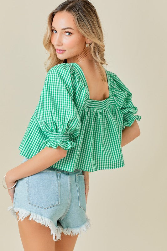 Gingham Top