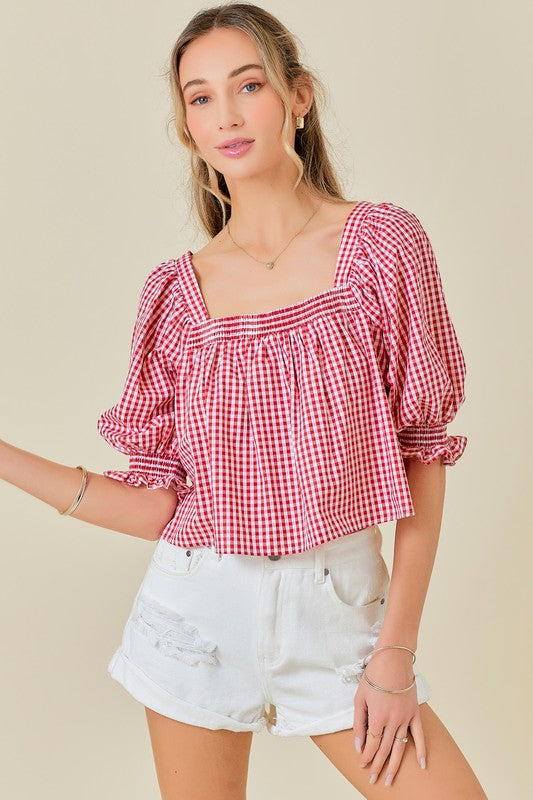 Gingham Top