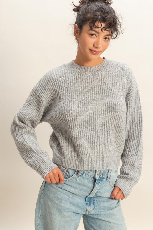 Charming Ribbed Sweater