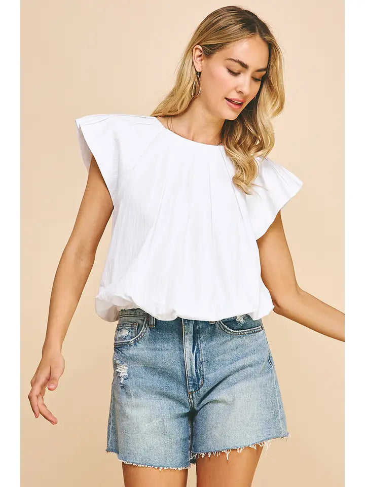 In My Dreams Pleated Top