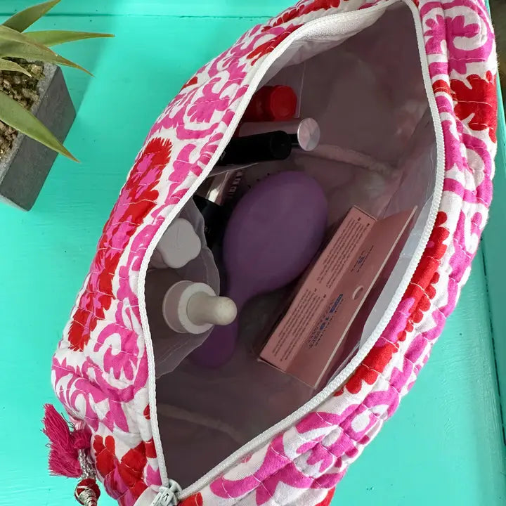 Quilted Makeup Bag