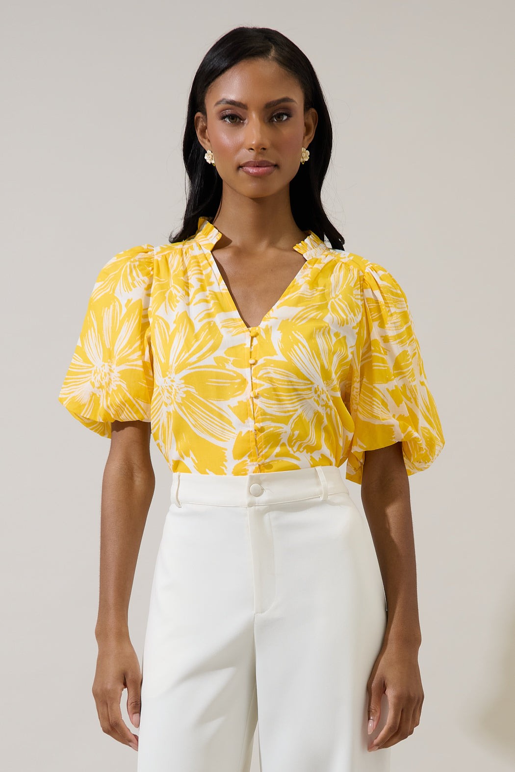 Joni Button Down Top