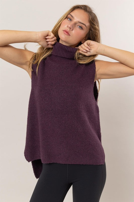 Just In Time Turtleneck Sweater Vest