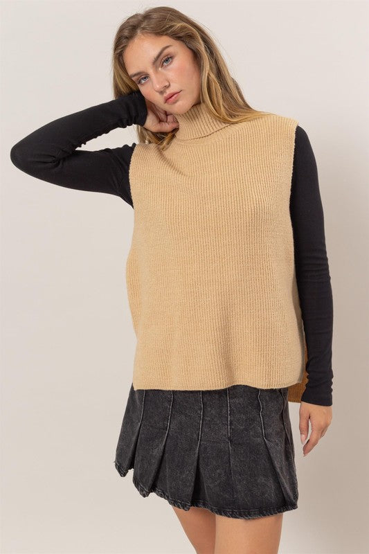 Just In Time Turtleneck Sweater Vest