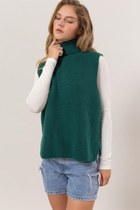 Just In Time Turtleneck Sweater Vest