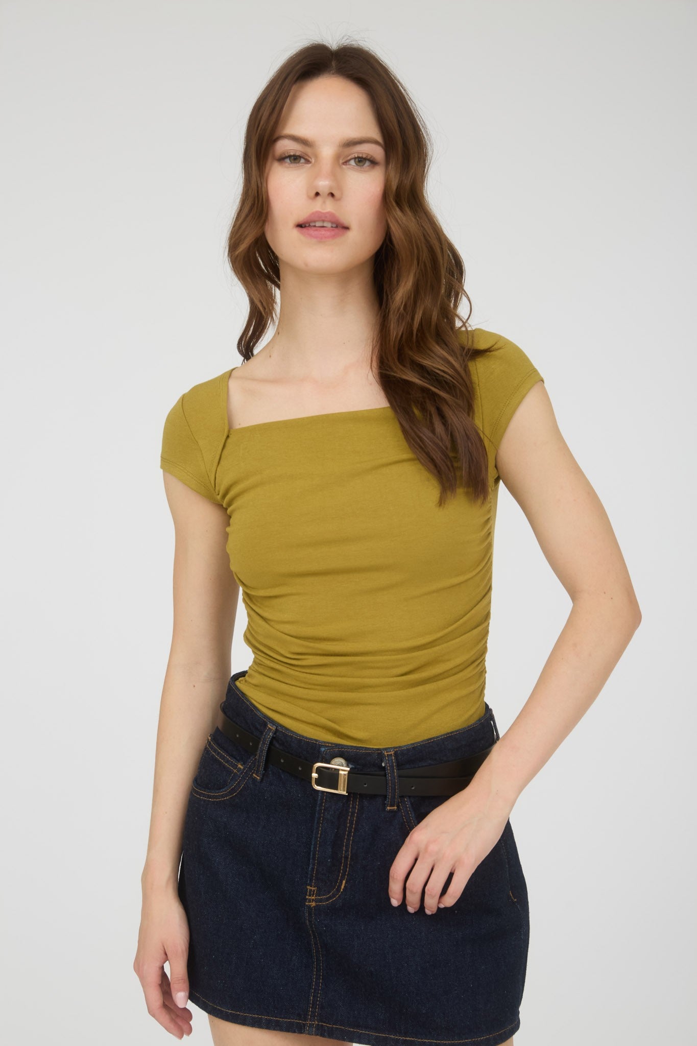 Square Neck Knit Top