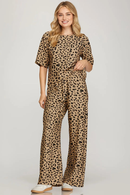 Textured Leopard Set