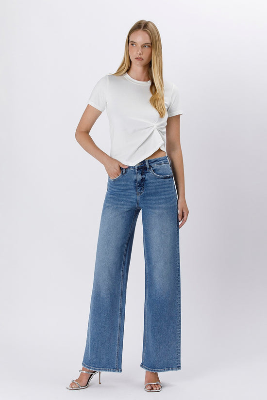 Super High Rise Baggy Wide Jeans