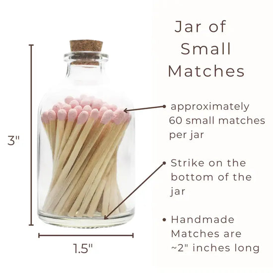 Apothecary Glass Jar Matches