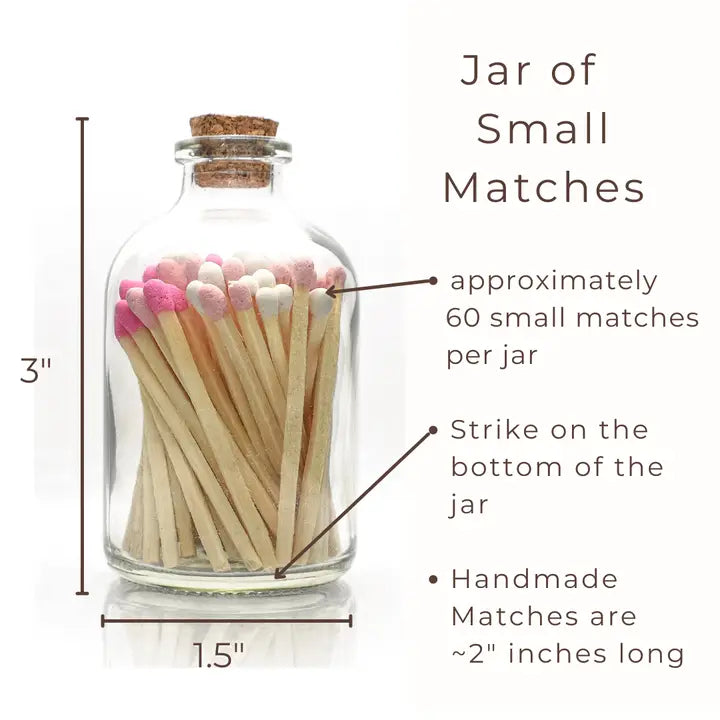 Apothecary Glass Jar Matches