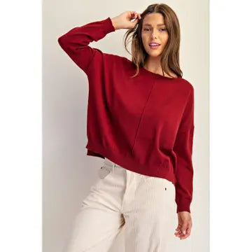 Center Seam Knit Top