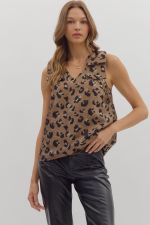 Metallic Leopard Top