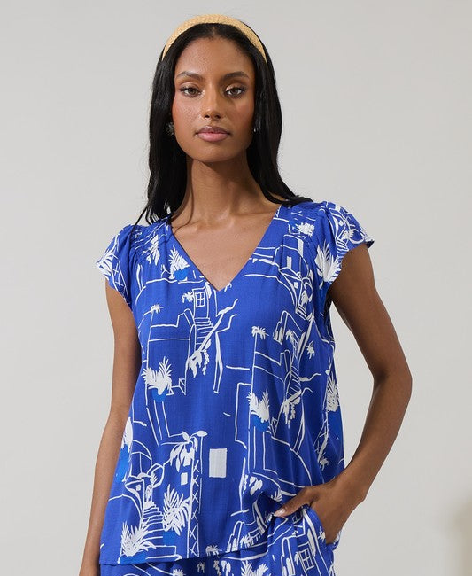 Mims Town Ruffle Top