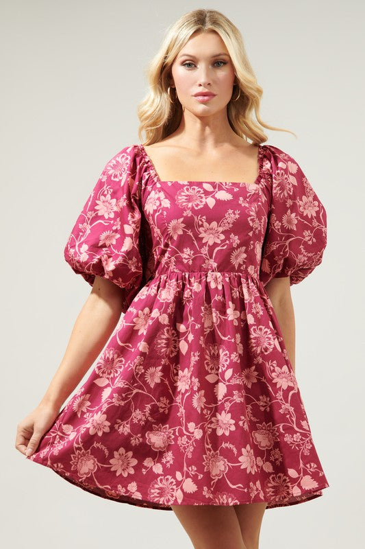 Load image into Gallery viewer, Mulberry  Babydoll Dress
