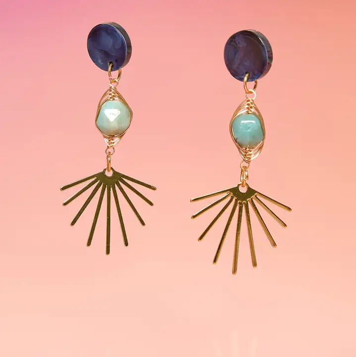 Ofelia Three Tier Dangle Earrings