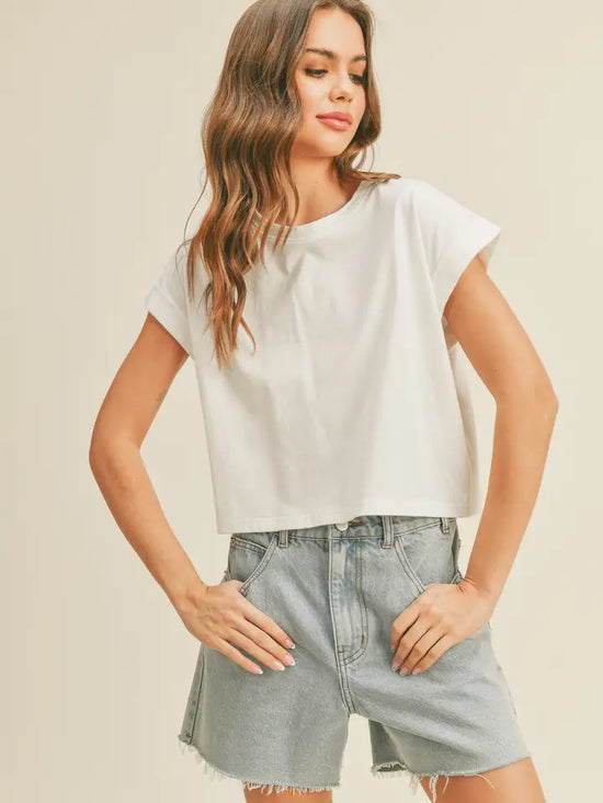 Cuffed Sleeve Top