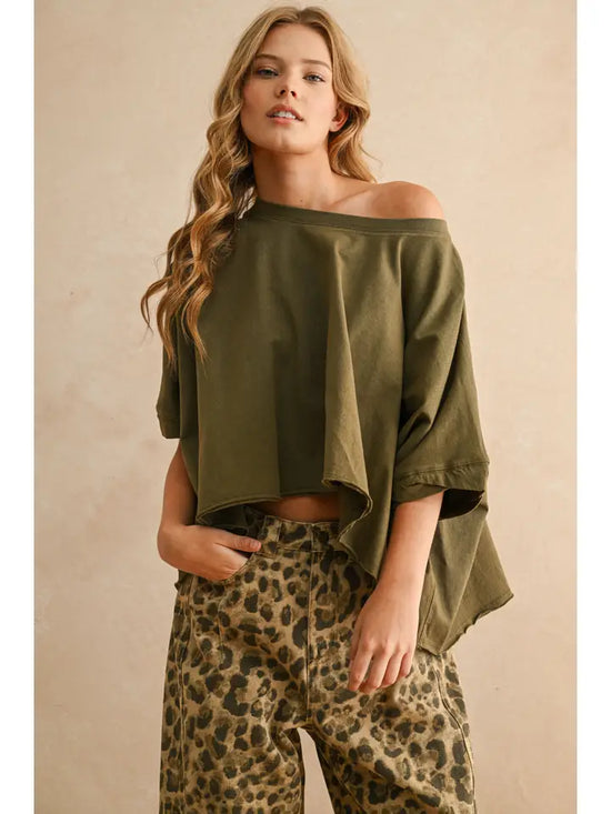 Bye and Wash Oversized Top