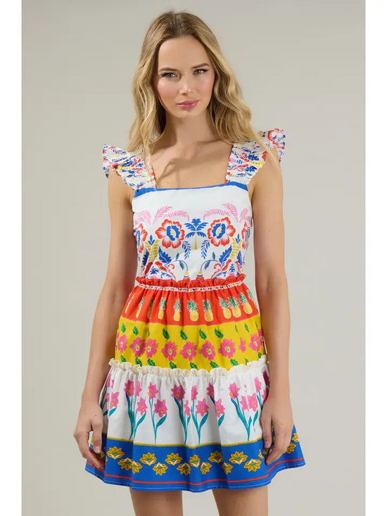 Olympia Floral Ruffle Tiered Mini Dress