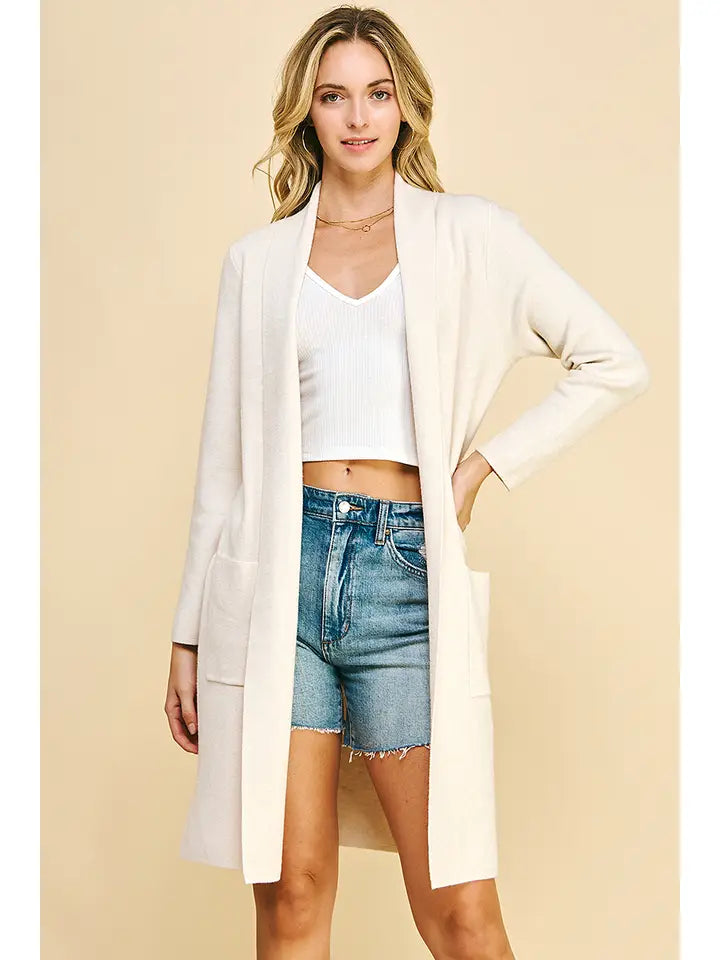 Open Knitted Cardigan