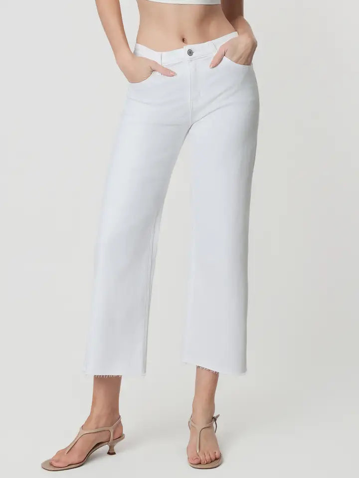 Vervet High Rise Crop Wide Leg