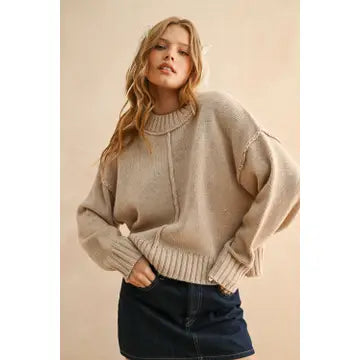 Paneled Sweater