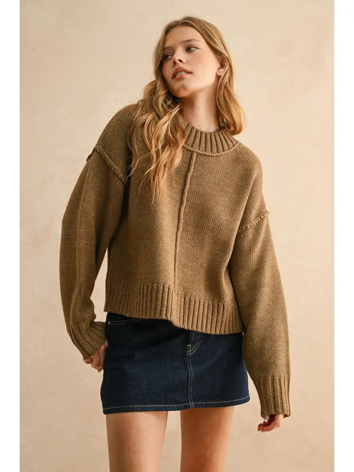 Paneled Sweater