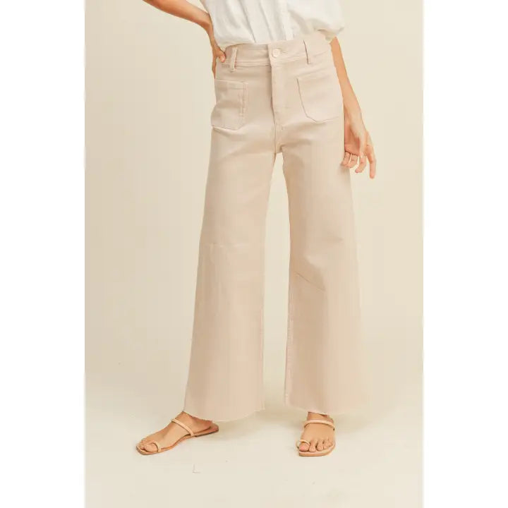 Straight Wide Leg Pants